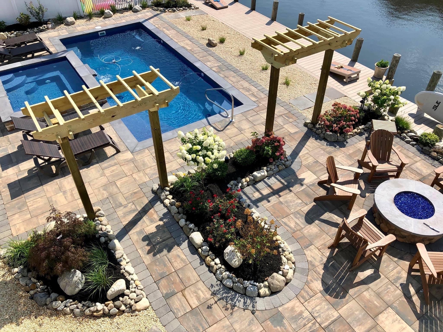 Large paver patio project